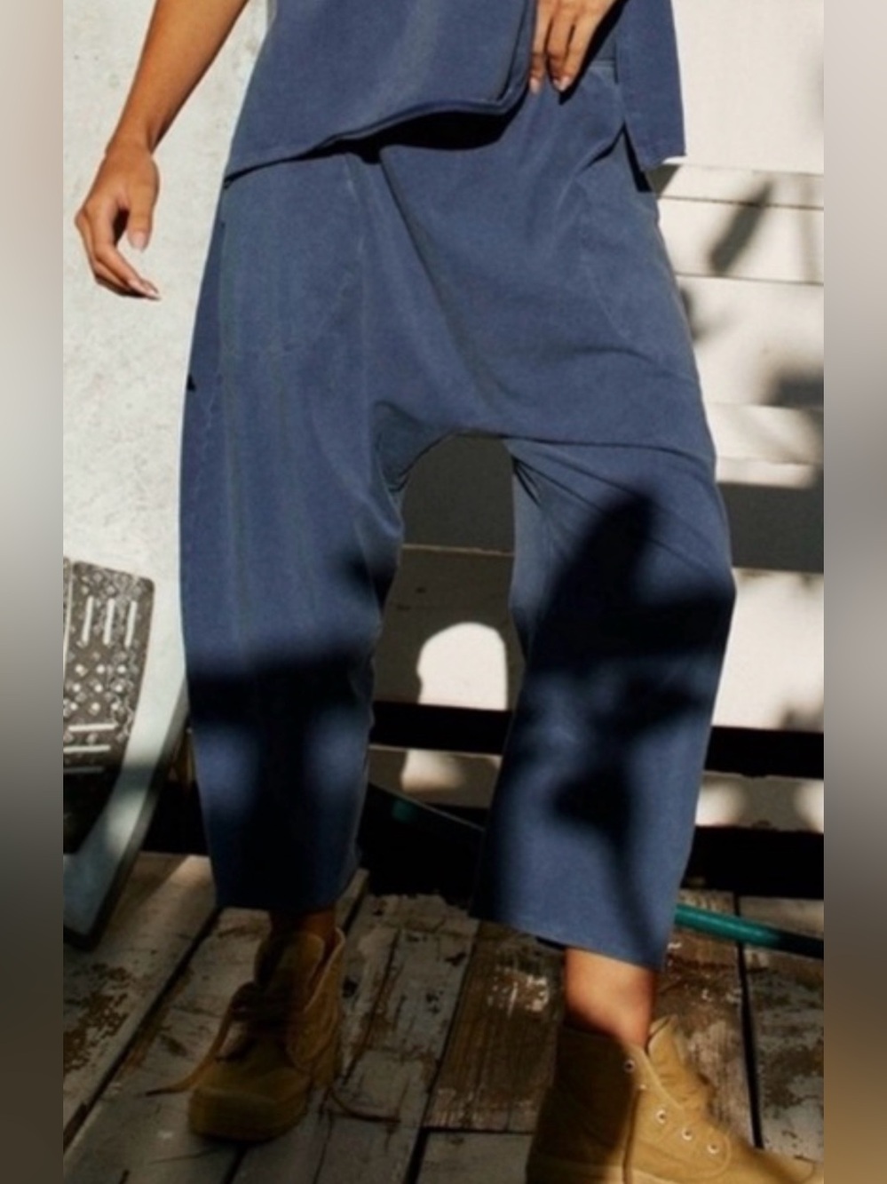 NWOT FP Movement by Free People Hot Shot Relaxed PANTS ONLY Black Grape Sz XS IR